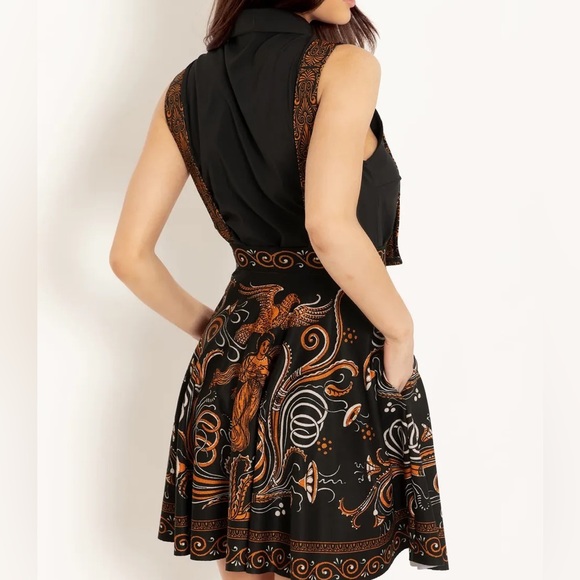 Blackmilk “GREEK ORNAMENT APRON DRESS” Size Medium M NWT Dress or Skirt - Picture 6 of 16
